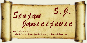 Stojan Janičijević vizit kartica